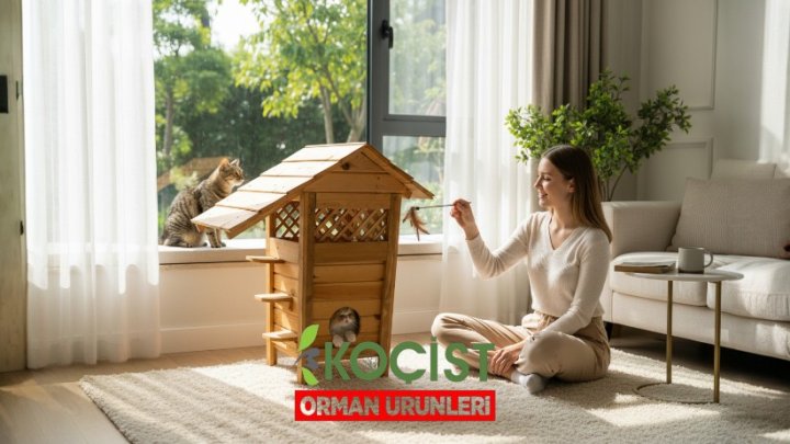 Ahsap-kedi-oyun-evi Model 1 - Görsel 4