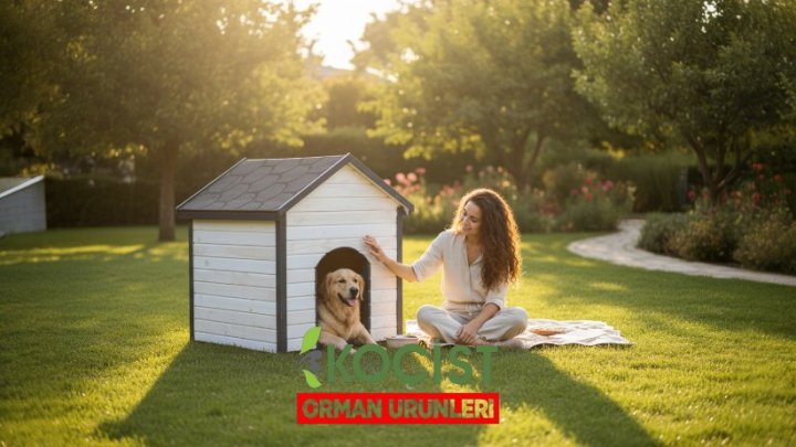Ahsap-kopek-kulubesi-beyaz Model 1 - Görsel 7